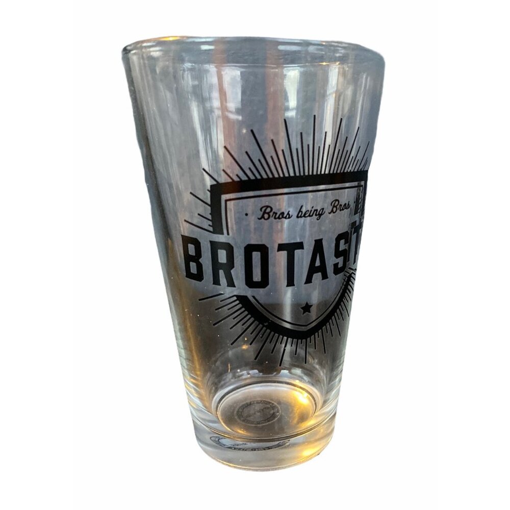 Brotastic Beer Glass Pint Ale Bros Being Bros Man Cave Gift for Men